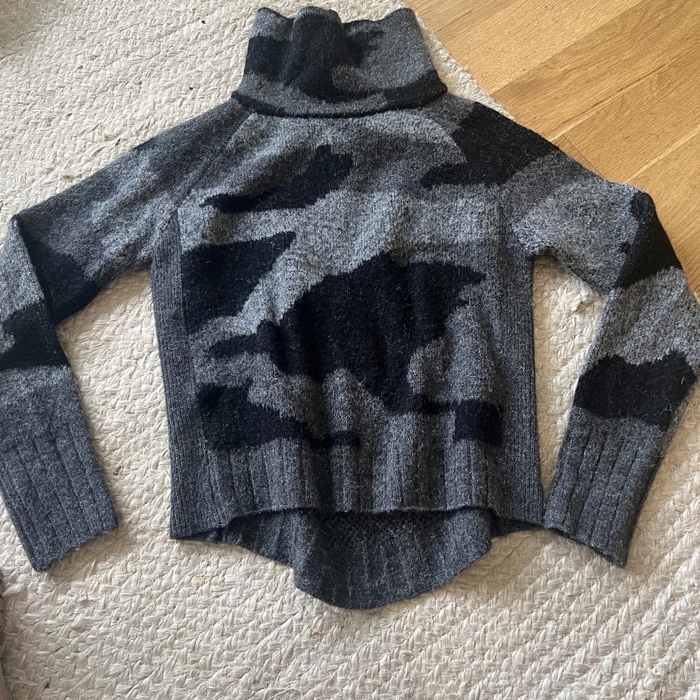 Aqua Knit Camo Sweater